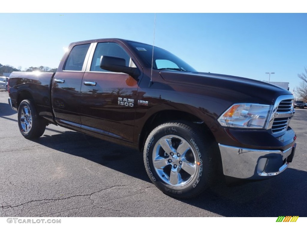 2015 1500 Big Horn Quad Cab - Western Brown / Canyon Brown/Light Frost photo #4