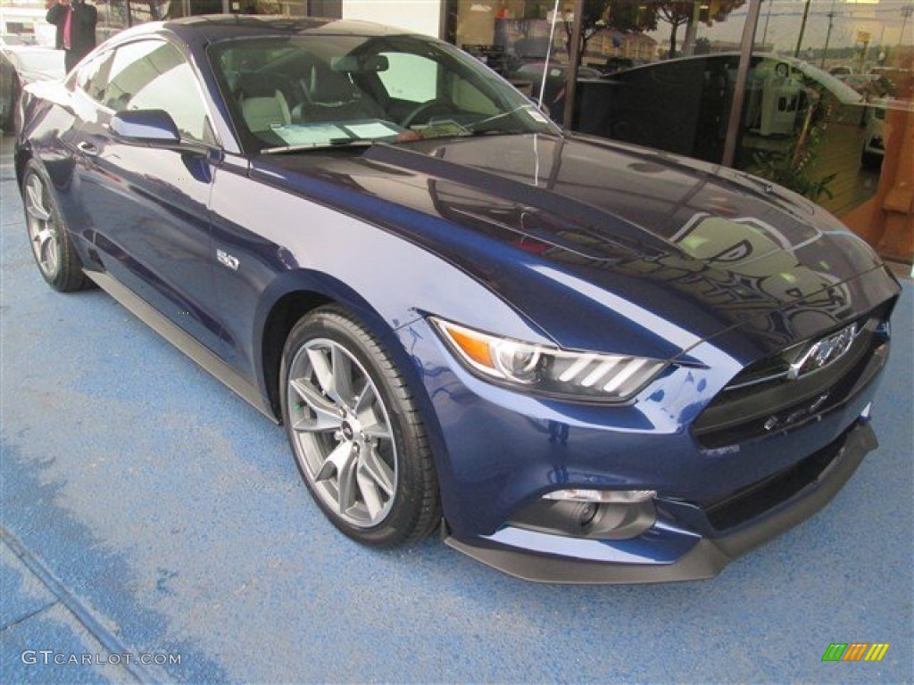 50th Anniversary Kona Blue Metallic 2015 Ford Mustang 50th Anniversary GT Coupe Exterior Photo #99868551