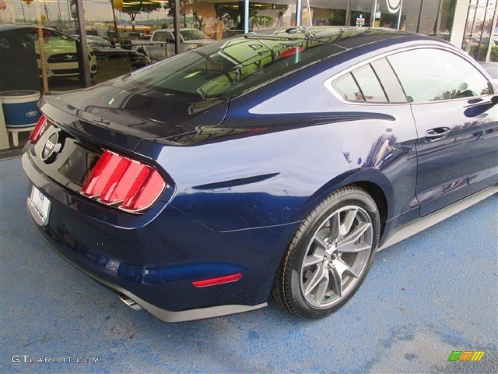 2015 Mustang 50th Anniversary GT Coupe - 50th Anniversary Kona Blue Metallic / 50th Anniversary Cashmere photo #10