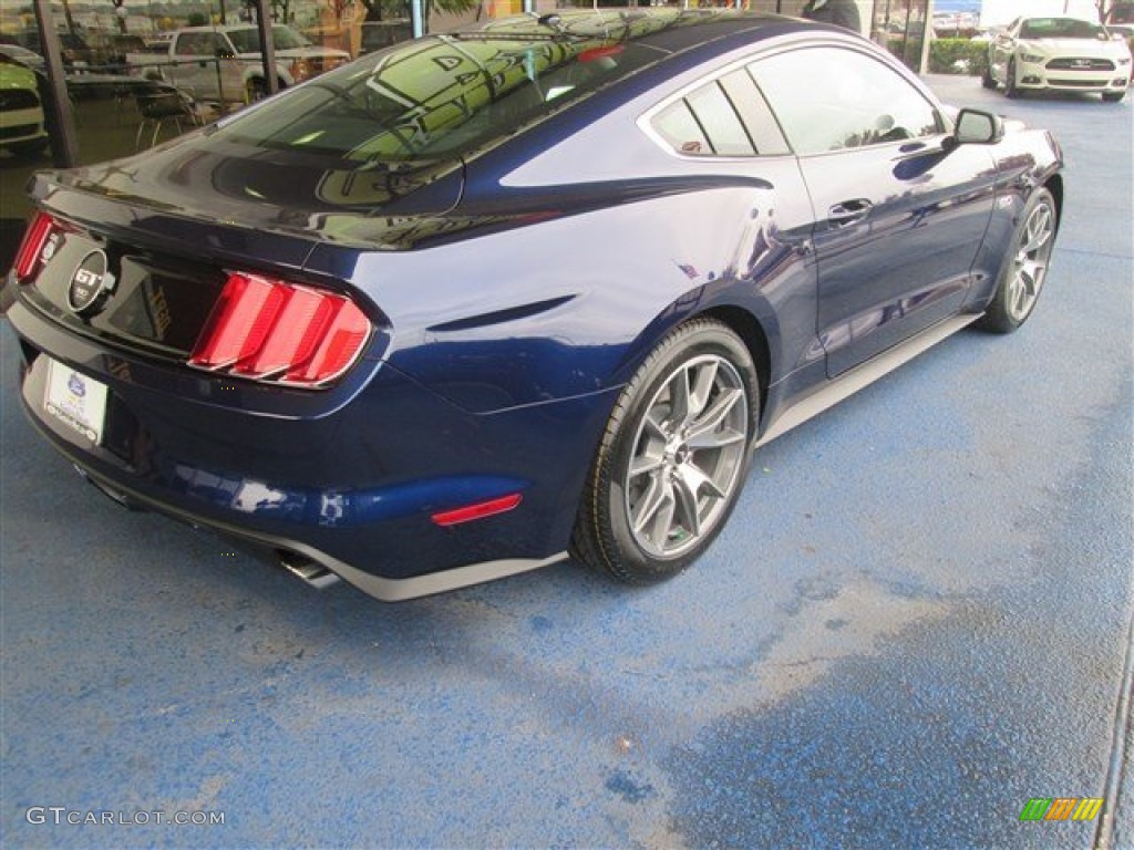 2015 Mustang 50th Anniversary GT Coupe - 50th Anniversary Kona Blue Metallic / 50th Anniversary Cashmere photo #11