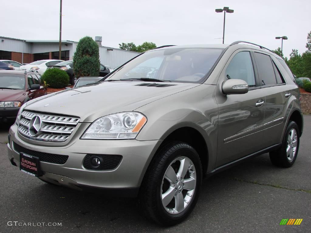 2007 ML 500 4Matic - Pewter Metallic / Macadamia photo #1