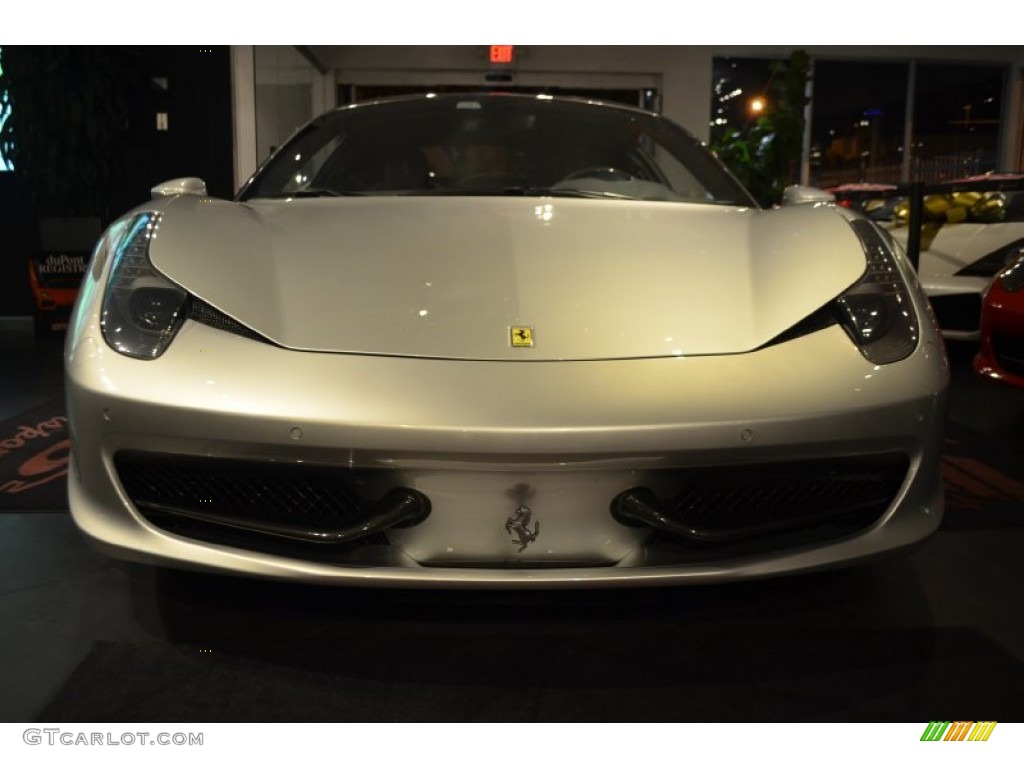 2012 458 Italia - Argento Nurburgring (Silver Metallic) / Blu Medio photo #17