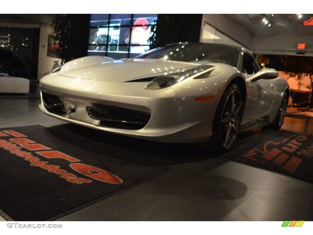 2012 458 Italia - Argento Nurburgring (Silver Metallic) / Blu Medio photo #18