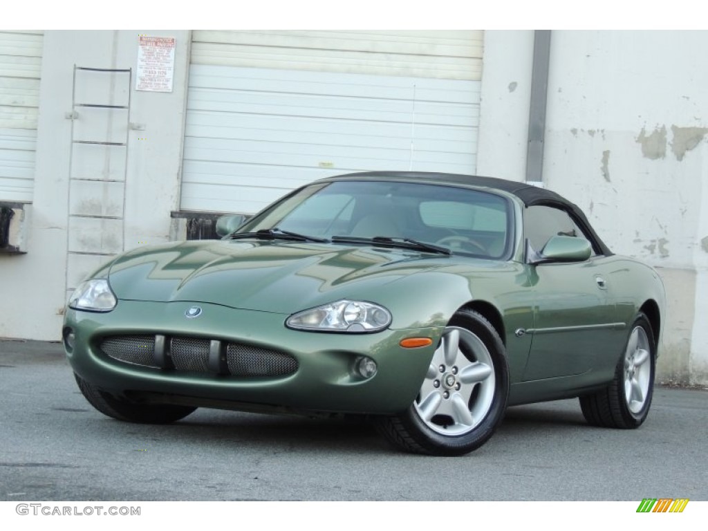 Alpine Green Jaguar XK