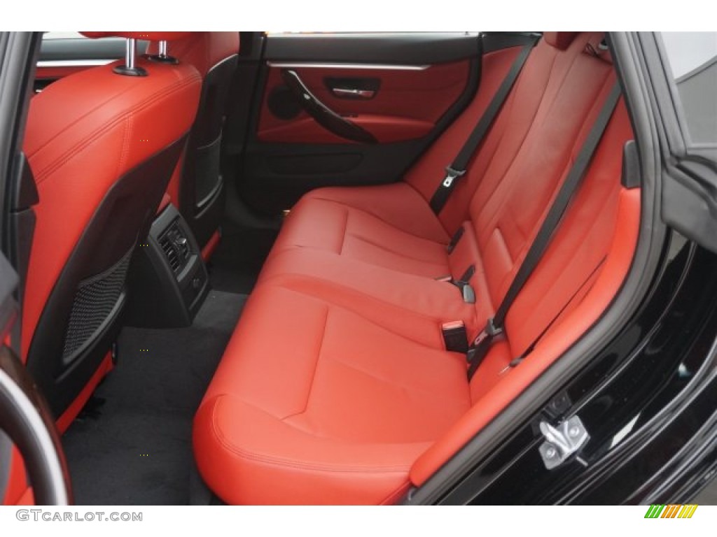 Coral Red Black Highlight Interior 2015 Bmw 4 Series 428i
