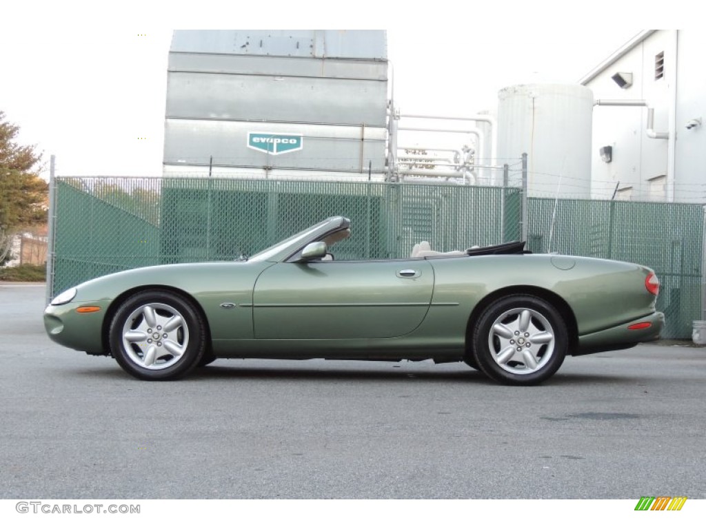 Alpine Green 1999 Jaguar XK XK8 Convertible Exterior Photo #99872181