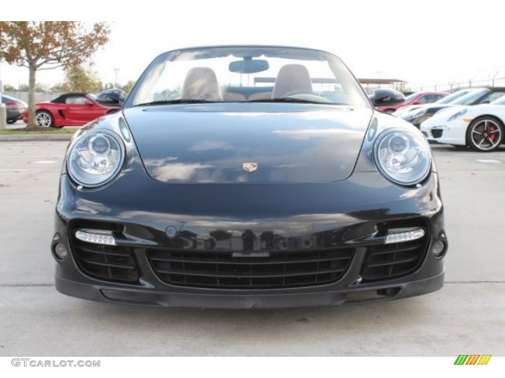 2008 911 Turbo Cabriolet - Black / Natural Brown photo #4