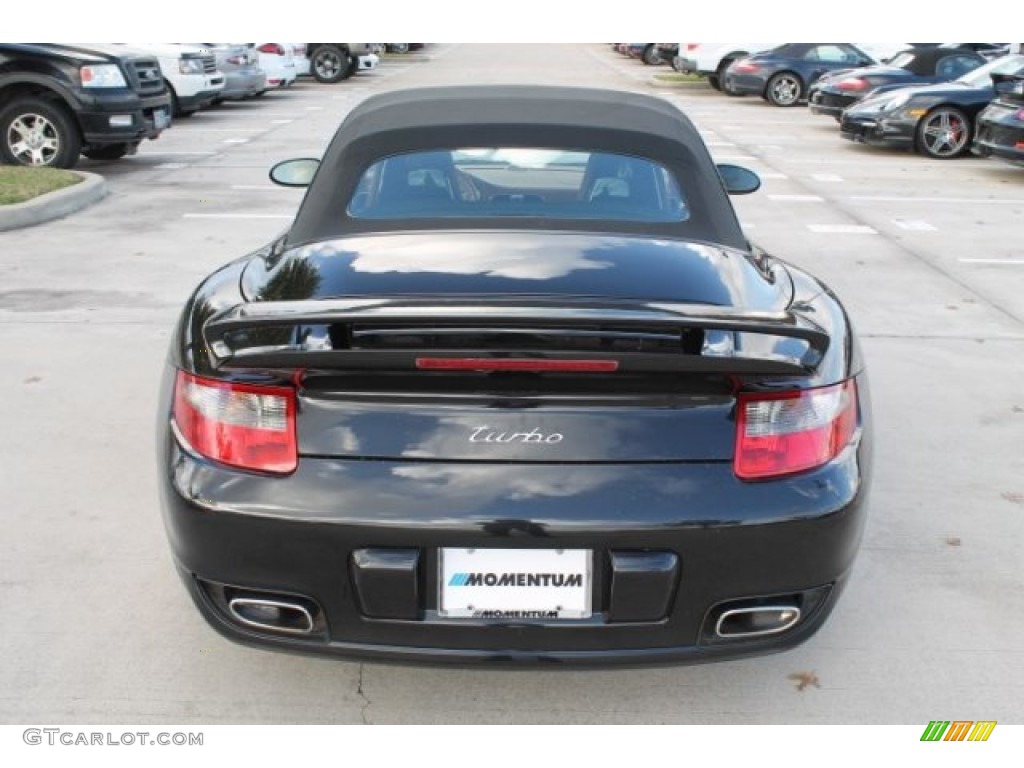 2008 911 Turbo Cabriolet - Black / Natural Brown photo #14