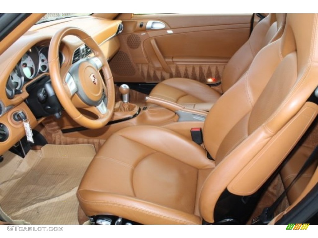 2008 911 Turbo Cabriolet - Black / Natural Brown photo #23