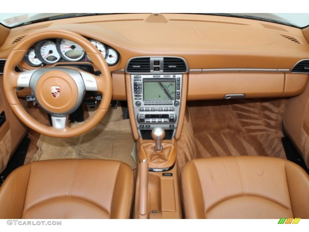 2008 911 Turbo Cabriolet - Black / Natural Brown photo #34