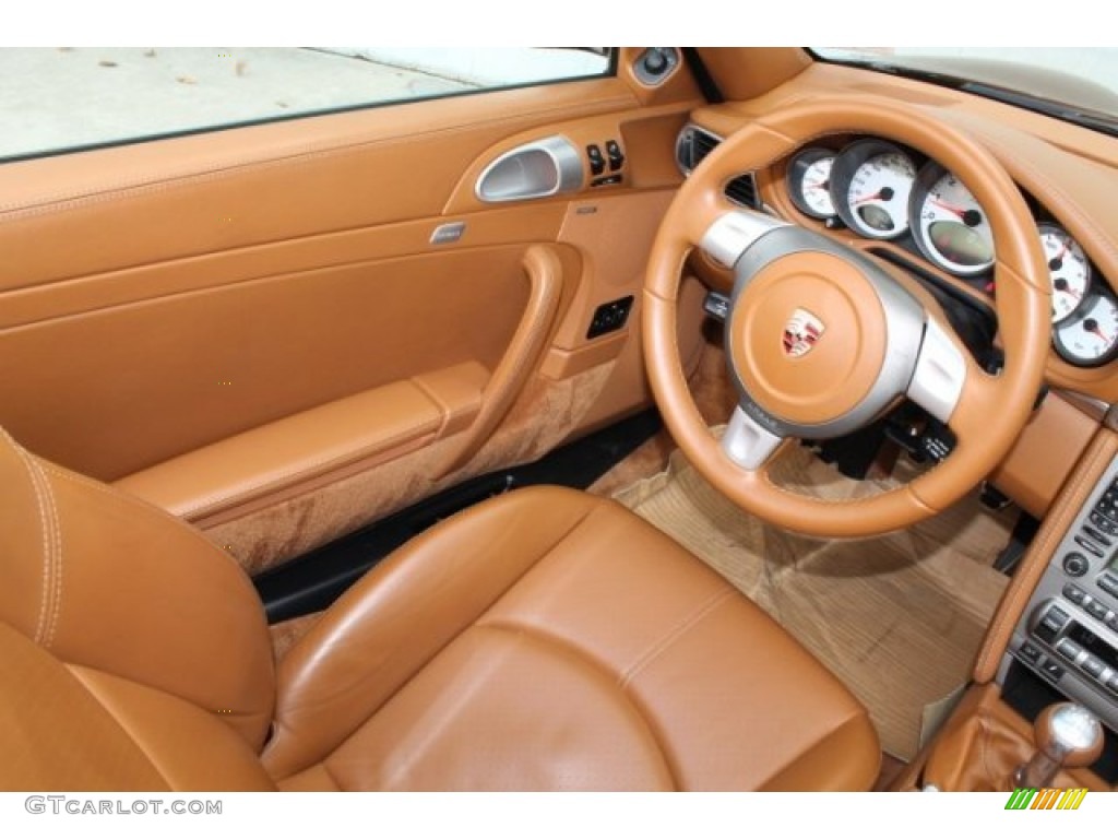 2008 911 Turbo Cabriolet - Black / Natural Brown photo #35