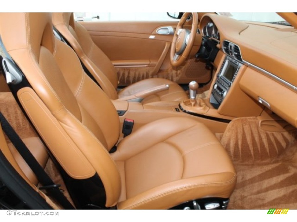 2008 911 Turbo Cabriolet - Black / Natural Brown photo #39