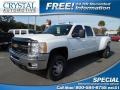 Summit White 2011 Chevrolet Silverado 3500HD LTZ Crew Cab 4x4 Dually