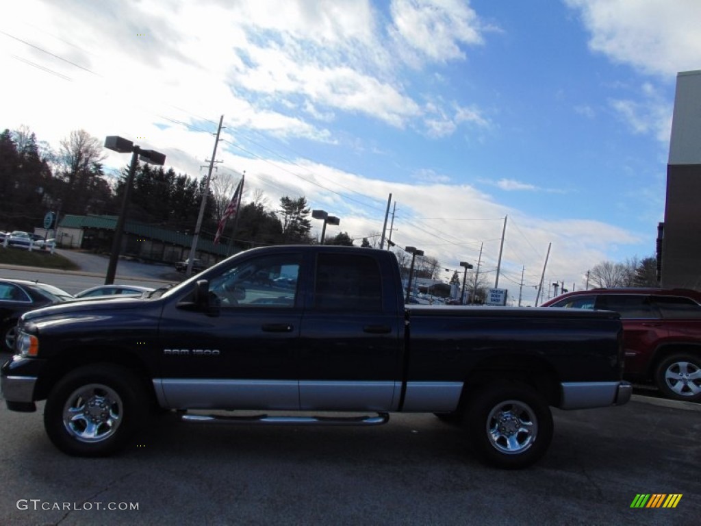 2003 Ram 1500 SLT Quad Cab 4x4 - Patriot Blue Pearl / Dark Slate Gray photo #7