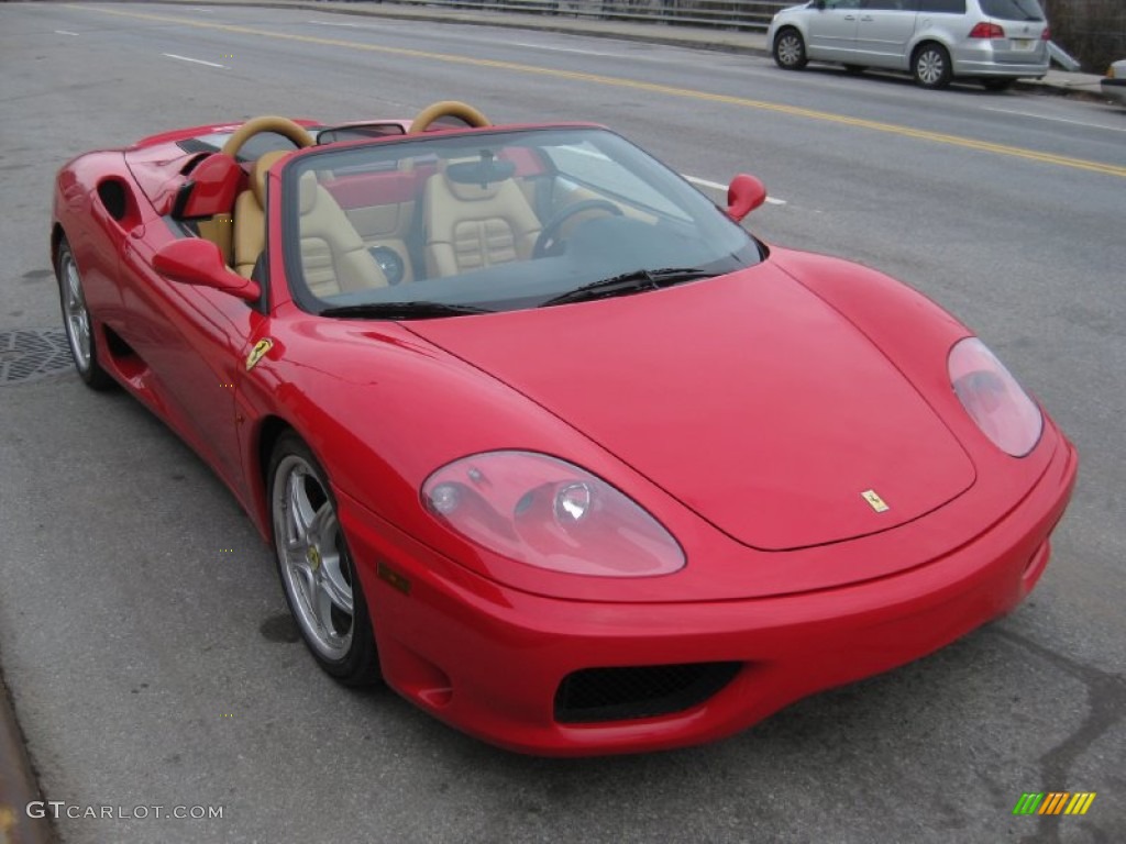2003 360 Spider F1 - Red / Tan photo #3
