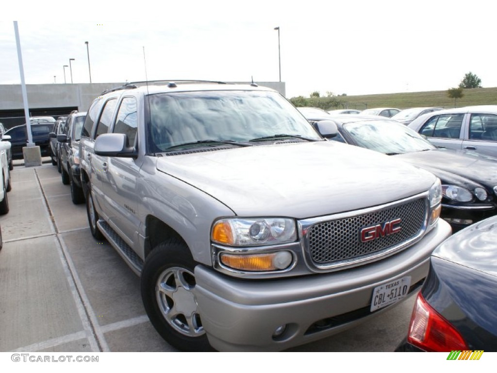 2004 Yukon Denali AWD - Silver Birch Metallic / Stone Gray photo #9