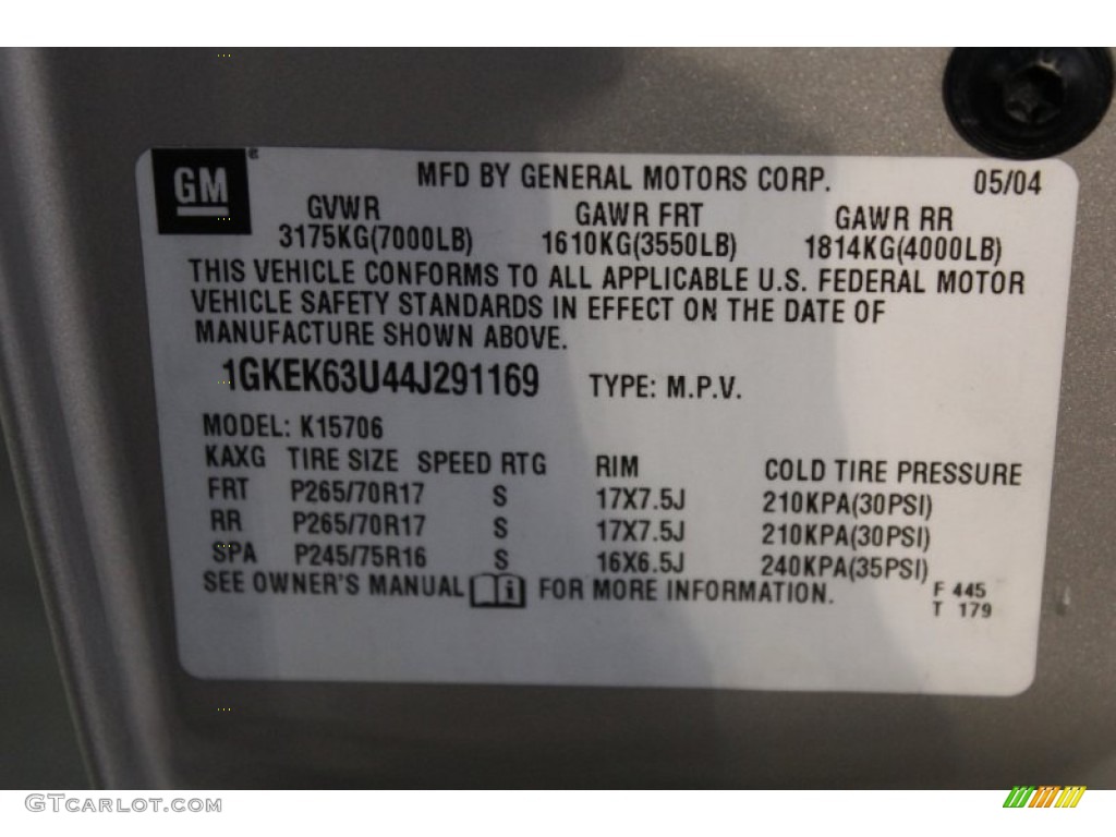 2004 Yukon Denali AWD - Silver Birch Metallic / Stone Gray photo #53