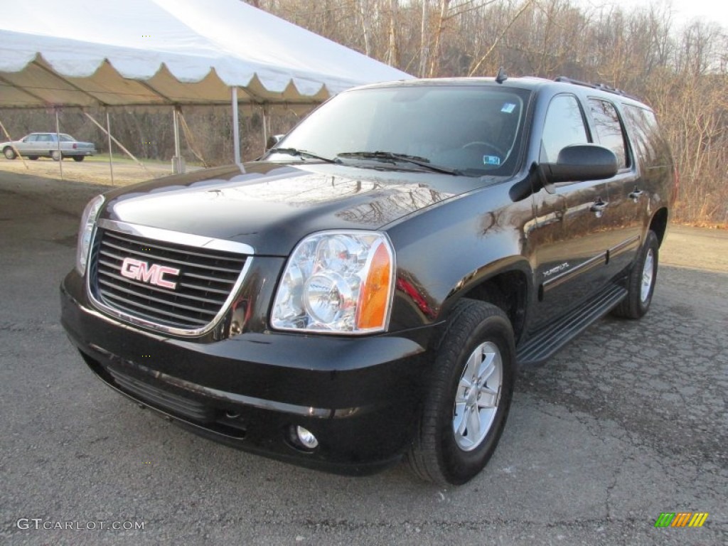 2014 Yukon XL SLT 4x4 - Onyx Black / Ebony photo #12