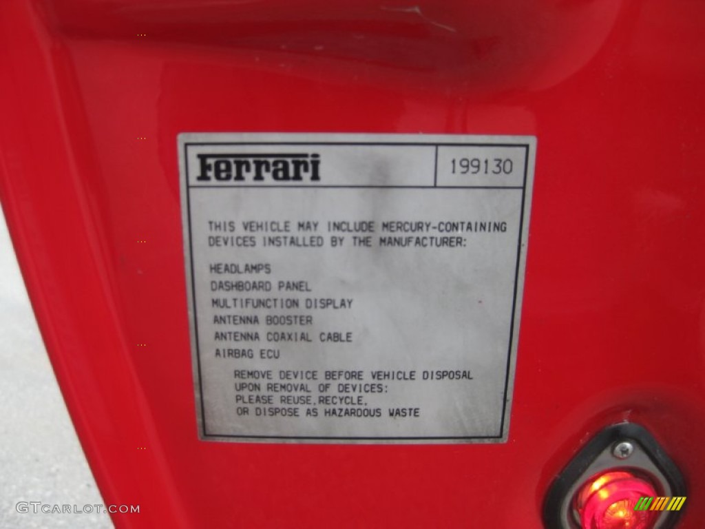 2003 360 Spider F1 - Red / Tan photo #76