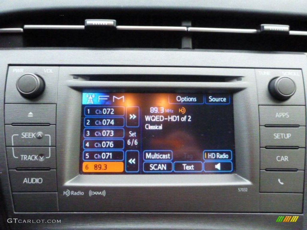 2012 Prius 3rd Gen Three Hybrid - Nautical Blue Metallic / Bisque photo #3