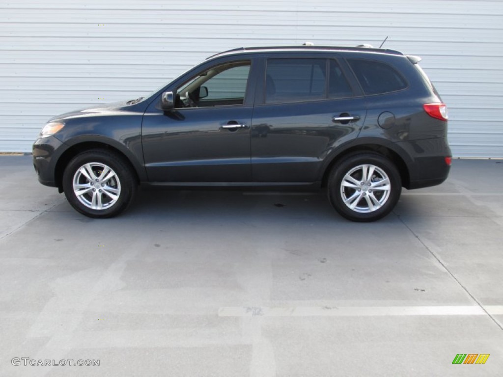 Pacific Blue Pearl 2012 Hyundai Santa Fe Limited V6 Exterior Photo #99878688