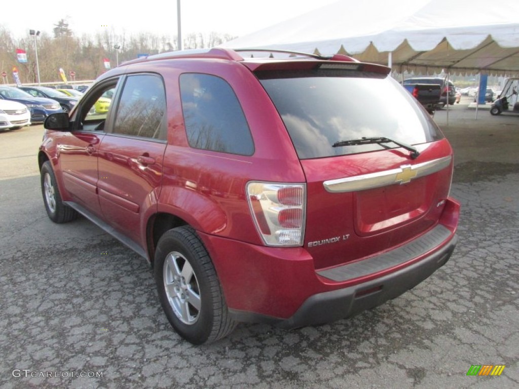 2005 Equinox LT AWD - Salsa Red Metallic / Light Gray photo #3