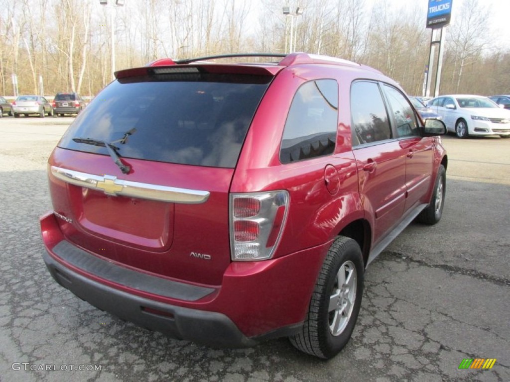 2005 Equinox LT AWD - Salsa Red Metallic / Light Gray photo #6