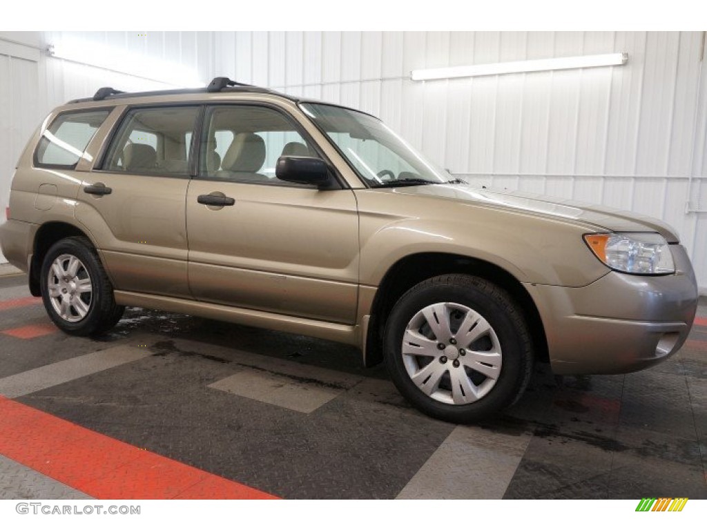 2008 Forester 2.5 X - Topaz Gold Metallic / Desert Beige photo #6