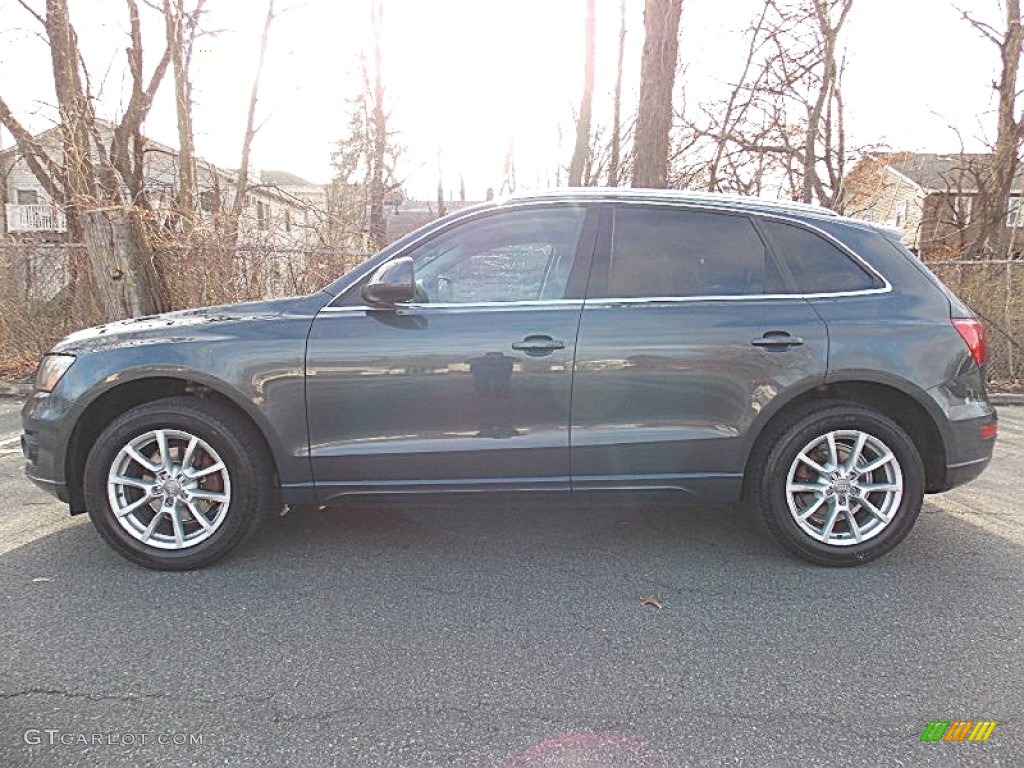 2009 Q5 3.2 Premium quattro - Meteor Gray Pearl Effect / Light Gray photo #2