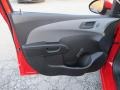 2015 Chevrolet Sonic Jet Black/Dark Titanium Interior Door Panel Photo