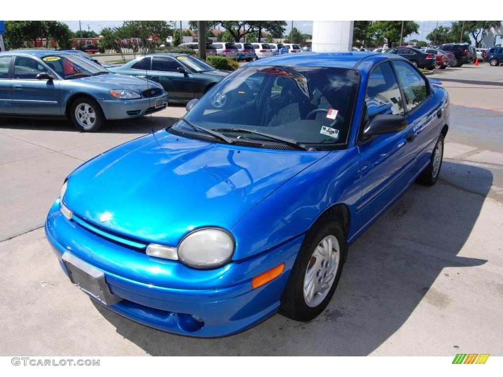 1998 Neon Highline Sedan - Intense Blue Pearl / Agate photo #3