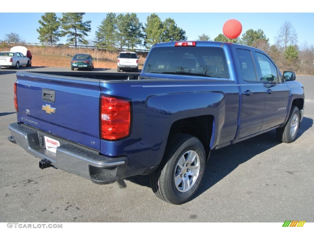 2015 Silverado 1500 LT Double Cab - Deep Ocean Blue Metallic / Jet Black photo #5