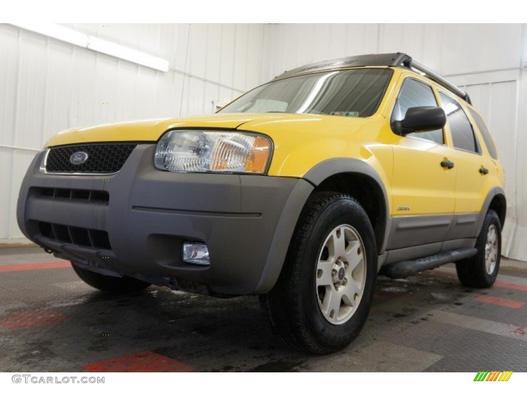 2002 Escape XLT V6 4WD - Chrome Yellow / Medium Graphite photo #3