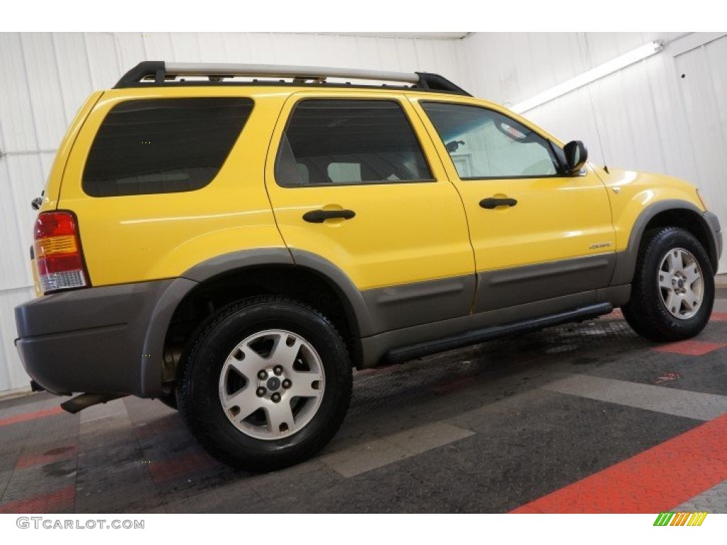2002 Escape XLT V6 4WD - Chrome Yellow / Medium Graphite photo #7