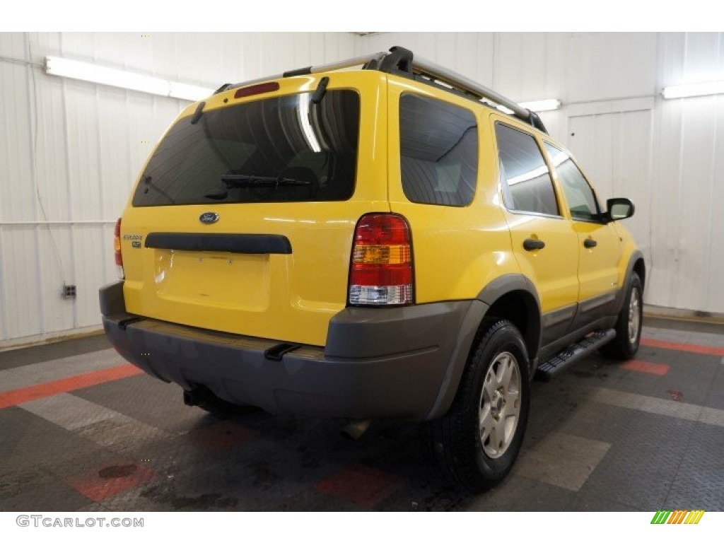 2002 Escape XLT V6 4WD - Chrome Yellow / Medium Graphite photo #8