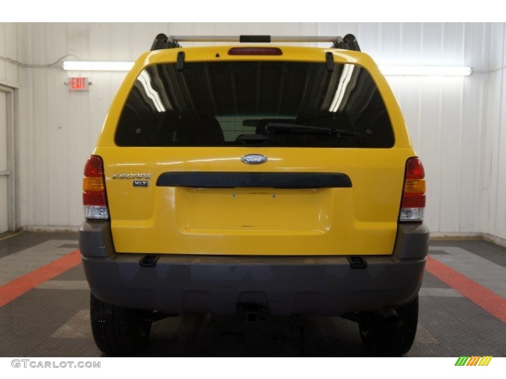 2002 Escape XLT V6 4WD - Chrome Yellow / Medium Graphite photo #9
