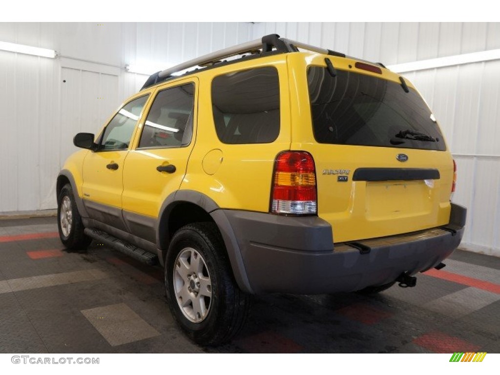 2002 Escape XLT V6 4WD - Chrome Yellow / Medium Graphite photo #10