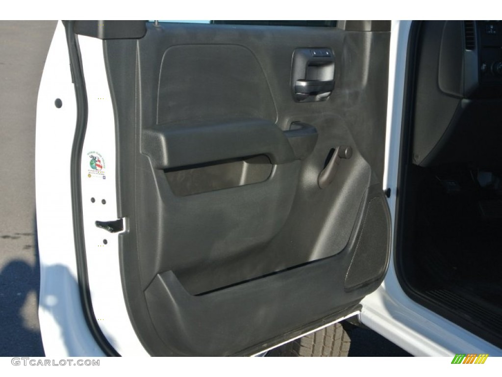 2015 Silverado 3500HD WT Regular Cab Flat Bed - Summit White / Jet Black/Dark Ash photo #9