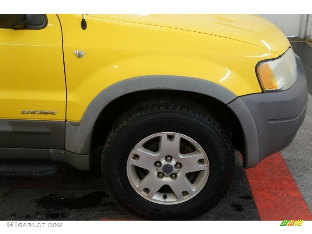 2002 Escape XLT V6 4WD - Chrome Yellow / Medium Graphite photo #39