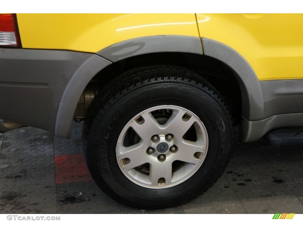 2002 Escape XLT V6 4WD - Chrome Yellow / Medium Graphite photo #48