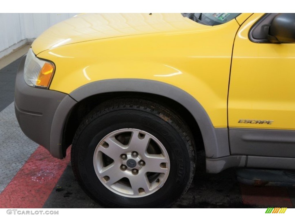 2002 Escape XLT V6 4WD - Chrome Yellow / Medium Graphite photo #61