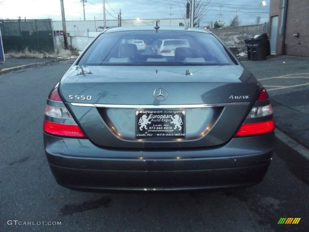 2007 S 550 4Matic Sedan - Flint Grey Metallic / designo Corteccia Grey photo #3