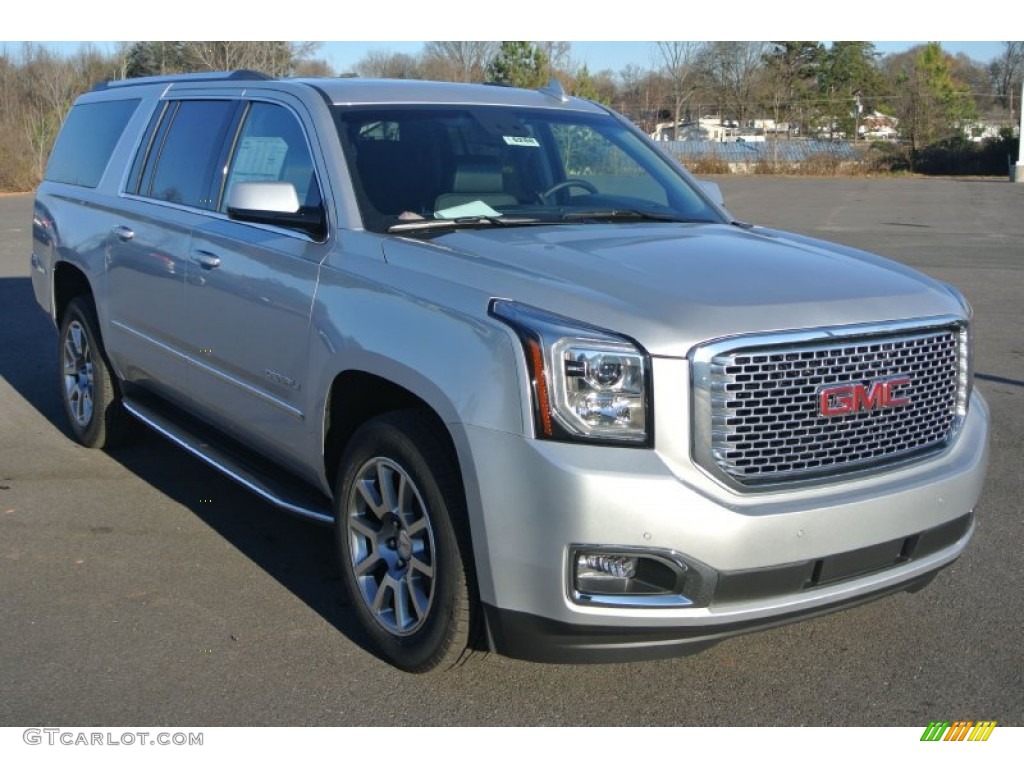 2015 Yukon XL Denali 4WD - Quicksilver Metallic / Jet Black photo #1