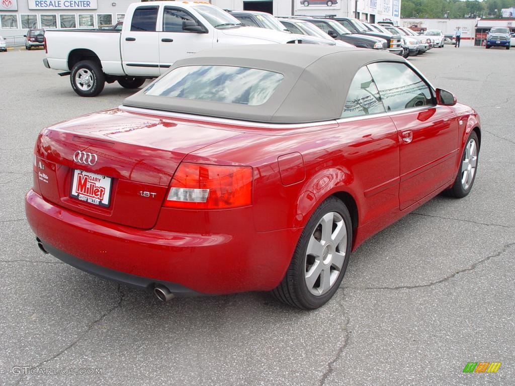 2006 A4 1.8T Cabriolet - Brilliant Red / Beige photo #5