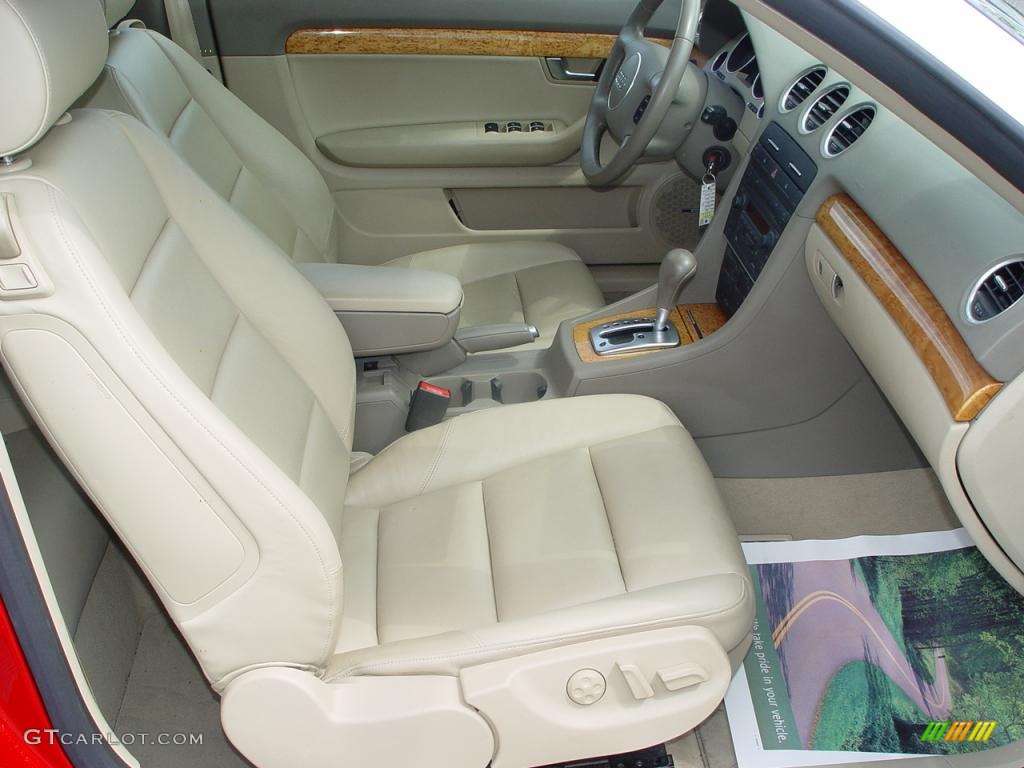 2006 A4 1.8T Cabriolet - Brilliant Red / Beige photo #9