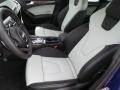 2015 Audi S4 Black/Lunar Silver Interior Front Seat Photo