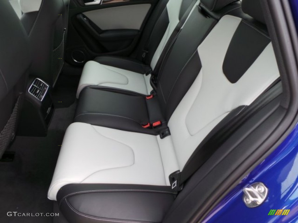 Black/Lunar Silver Interior 2015 Audi S4 Premium Plus 3.0 TFSI quattro Photo #99898302