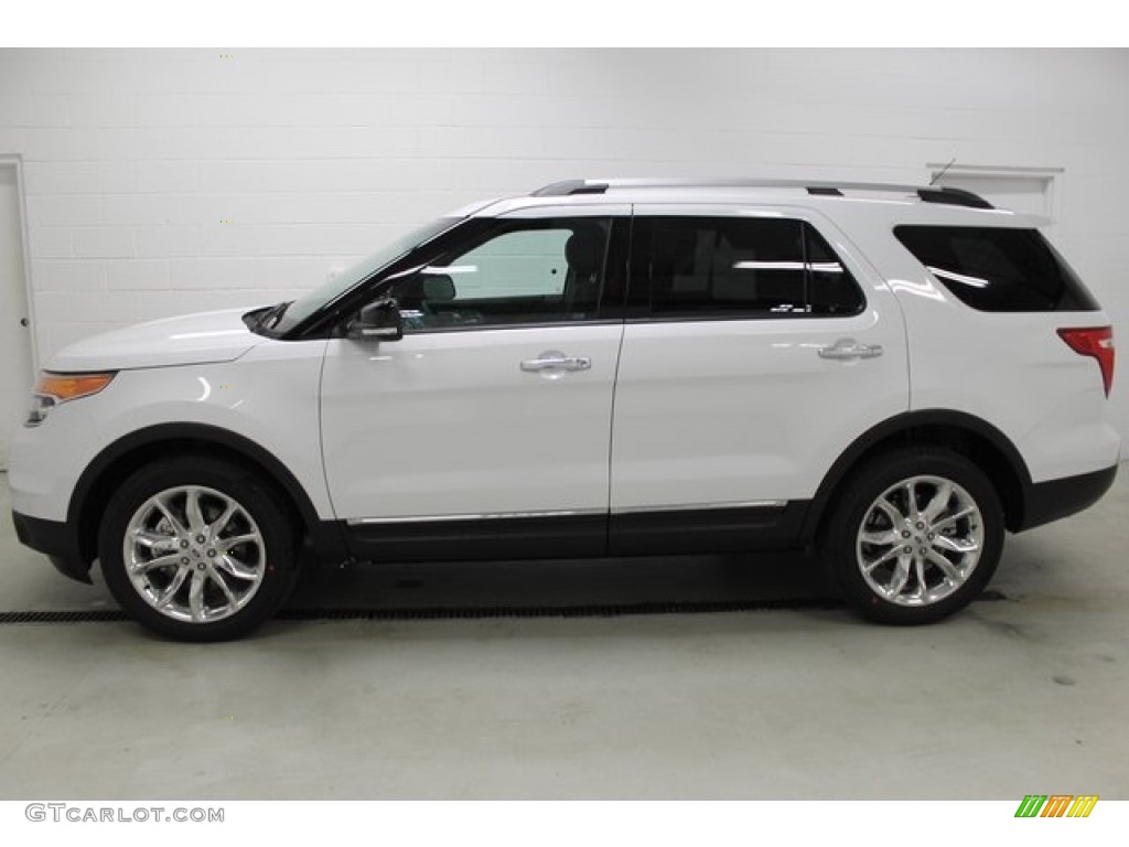 2015 Explorer XLT 4WD - Oxford White / Charcoal Black photo #1