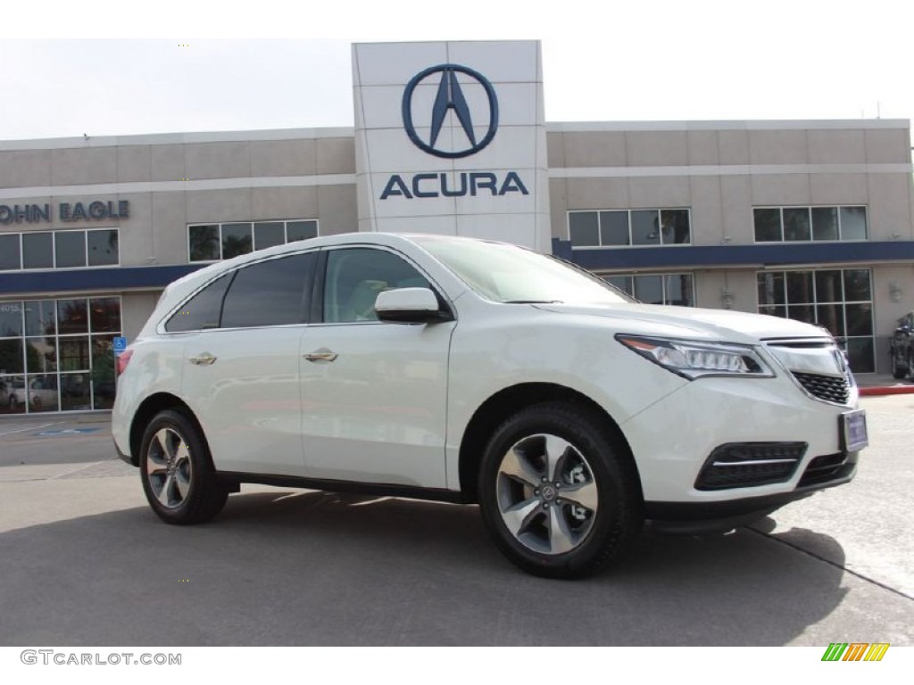 2015 MDX SH-AWD - White Diamond Pearl / Parchment photo #1