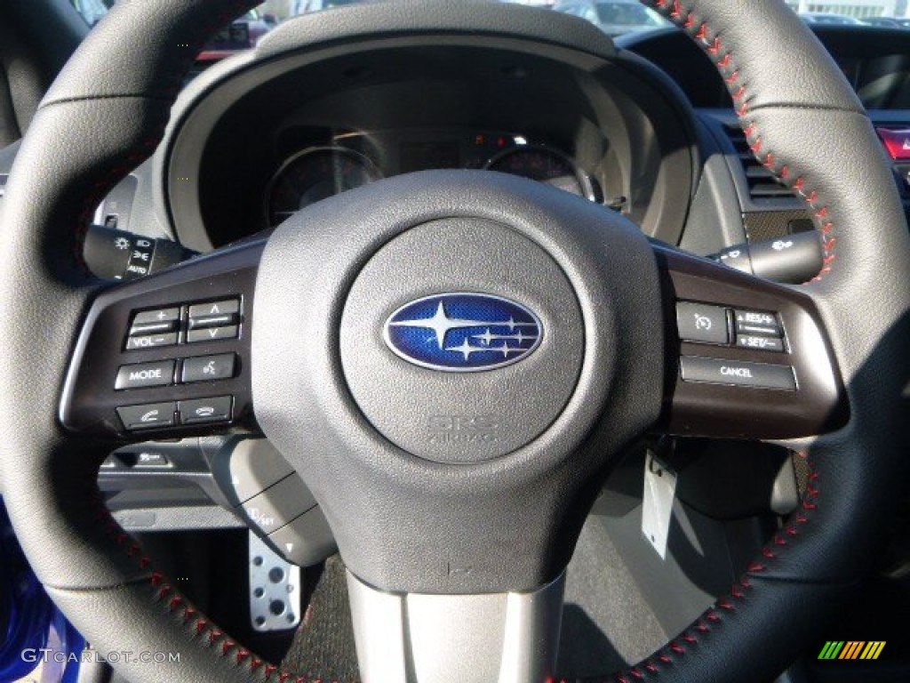 2015 Subaru WRX Limited Carbon Black Steering Wheel Photo #99903055